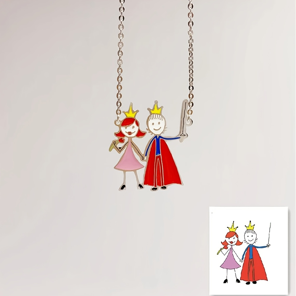Name Necklace Custom - Индивидуальный эмалевый кулон-подвеска для детского творчества,