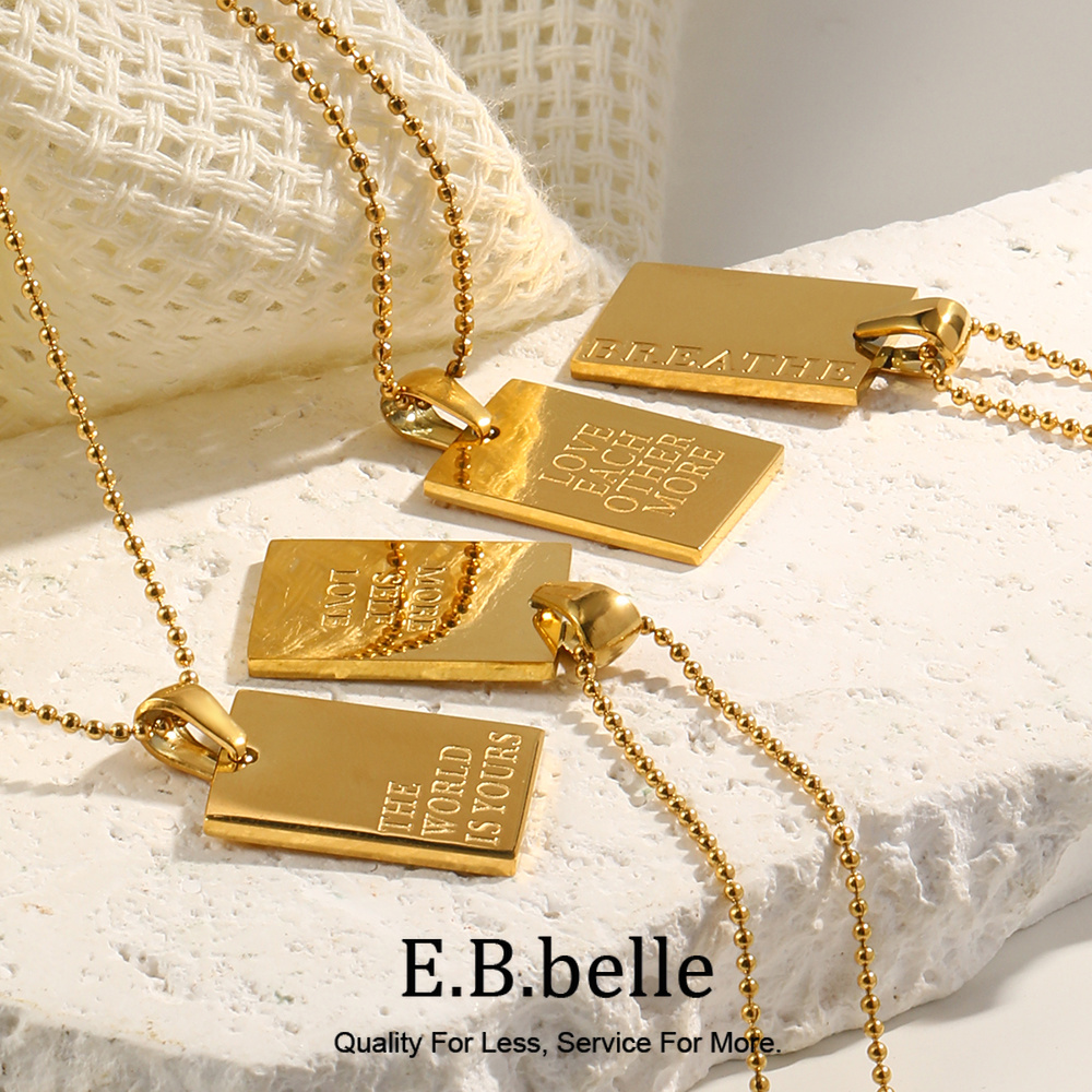 Birth Flower Necklace - E.B.belle стильный хип-хоп персональный выгравированный буквенный