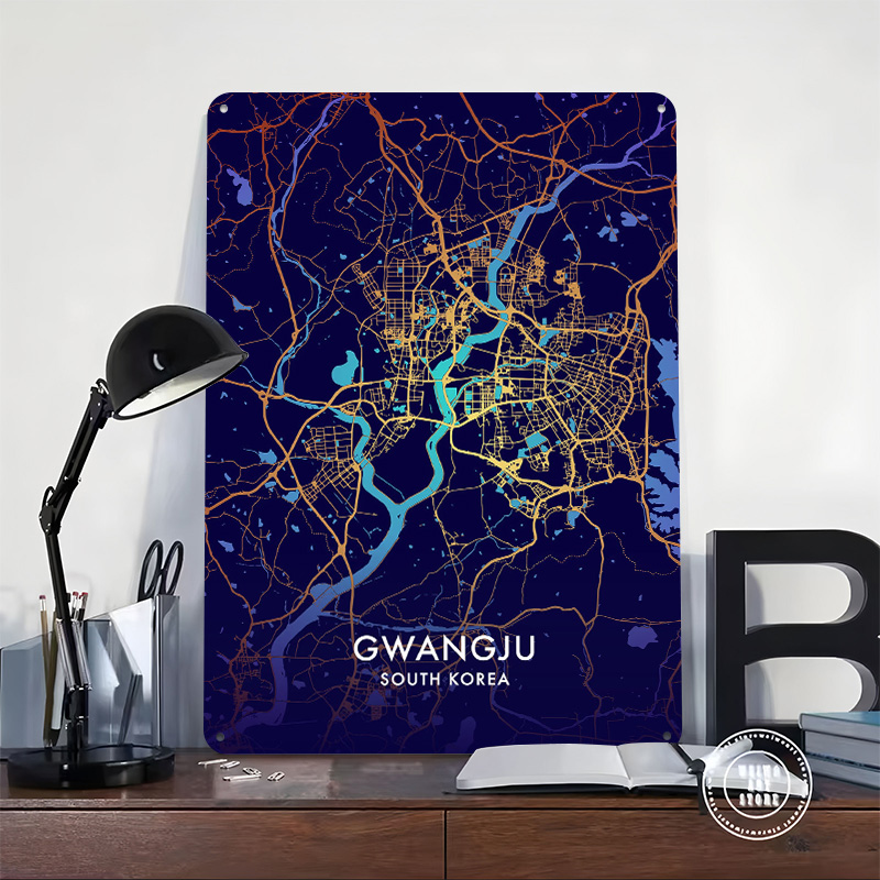 Металлический постер с 3D-текс – обзор и цена Custom Map Poster