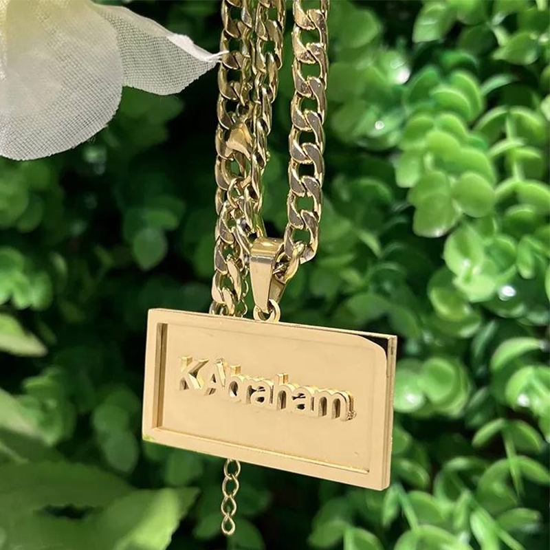 Ожерелье в стиле хип-хоп для м – обзор и цена Name Necklace Custom